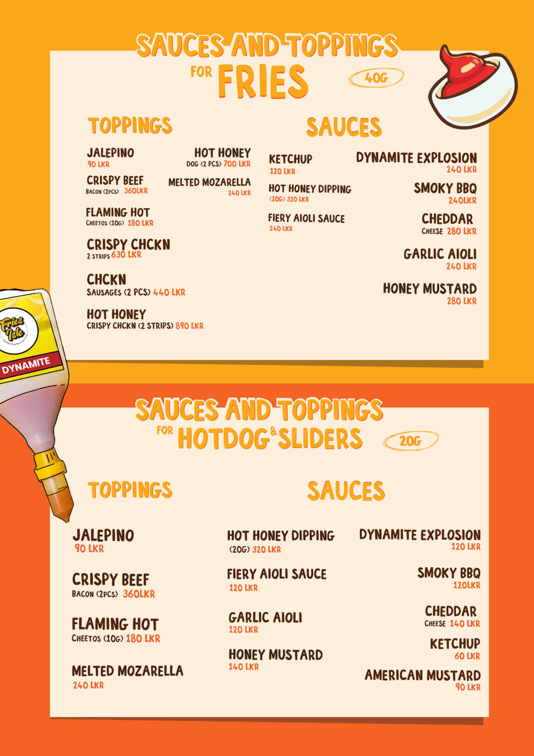 Menu - Fries Isle